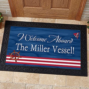 Welcome Aboard! Personalized Doormat- 20x35