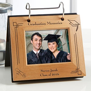 Personalized Graduation Flip Photo Album Frame