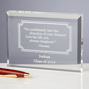 Personalized Inspirational Quotes Keepsake Gift