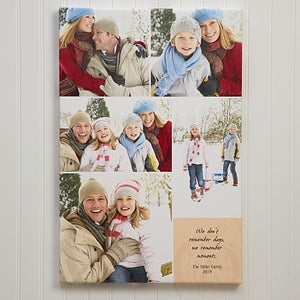 Personalized Canvas Art - Our Memories Photo Montage - Medium