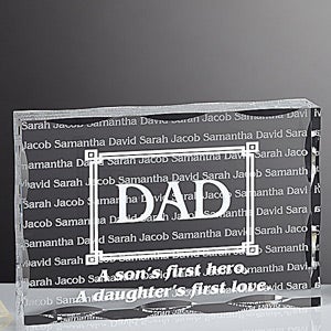 Personalized Gifts for Dad   First Hero, First Love Keepsake