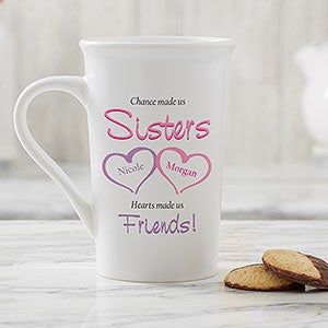 My Sister, My Friend Personalized Latte Mug