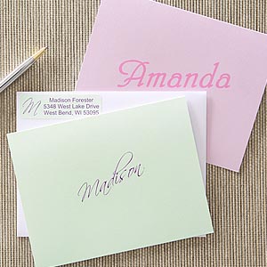 Personalized Ladies Note Cards - Sassy Name - Set of 12