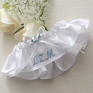 Personalized Satin Wedding Garter