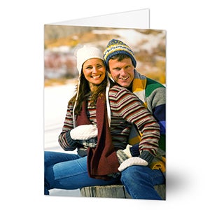 Custom Photo Personalized Christmas Cards - Vertical - Set of 15