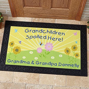 Spoiled Grandchildren Personalized Doormat- 20x35