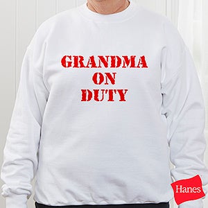 On Duty Personalized Sweatshirt