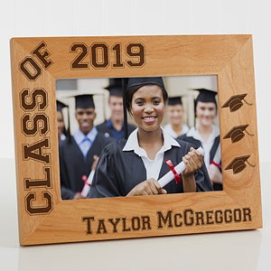 Personalized 5x7 Graduation Photo Frame - Hats Off