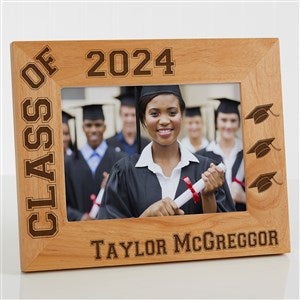 Personalized 5x7 Graduation Photo Frame - Hats Off