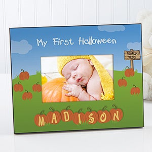 Personalized Baby's First Halloween Picture Frame