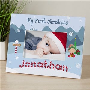 My First Christmas Personalized Picture Frame - 4x6 Tabletop