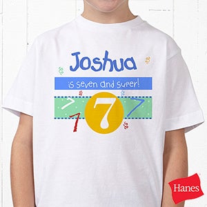 Personalized Birthday T Shirts for Kids   Whats Your Number