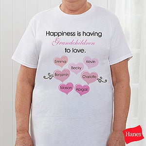 What Is Happiness? Personalized Hanes® Adult T-Shirt