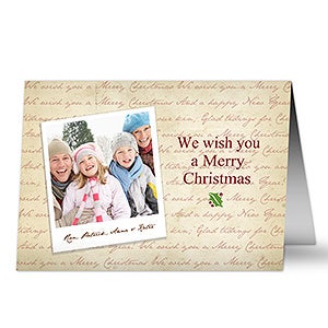 Merry Christmas Photo Cards & Envelopes