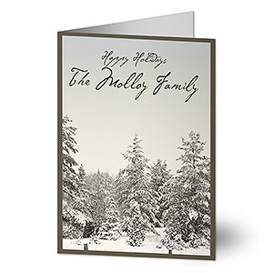 Winter Wonderland Personalized Christmas Cards