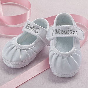 personalised christening shoes