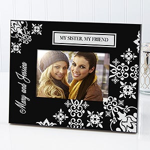 Black Personalized Picture Frames   French Style