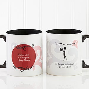 What Friends Are For Personalized Coffee Mug 11oz.- Black