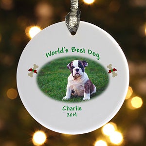 Personalized Pet Photo Christmas Ornament   Cats & Dogs