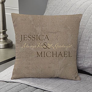 Custom Always Kiss Me Goodnight Pillow 14