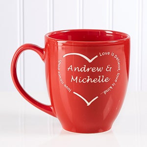 A Heart of Love Personalized Bistro Mug