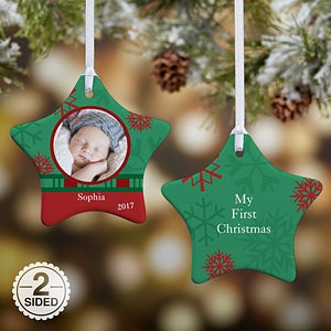 2-Sided Picture Perfect Photo Star Ornament