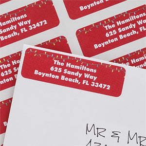 Warmest Greetings Return Address Labels