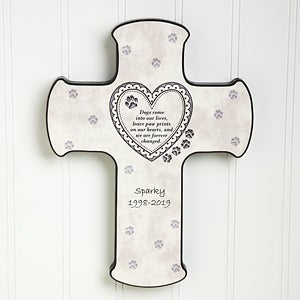 Dog & Cat Personalized Pet Memorial Wall Cross