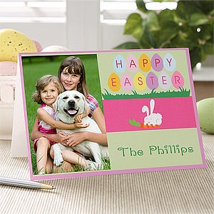 Personalized Easter Greetings Photo Easter Card