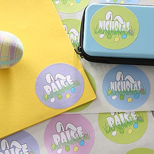 Easter Bunny Ears Personalized Stickers