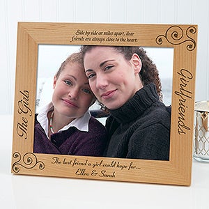 Personalized Girlfriends Picture Frames   Best Friends   8 x 10