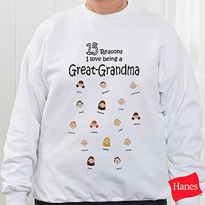 So Many Reasons Personalized Adult Sweatshirt