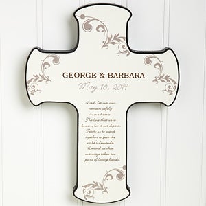 Marriage Blessings Personalized Wedding Wall Cross