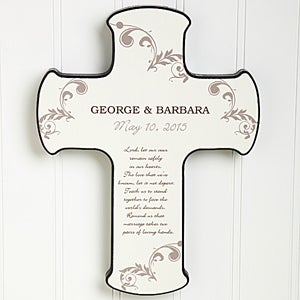 Marriage Blessings Personalized Wedding Wall Cross