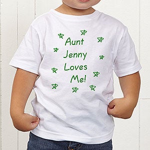 Somebody Loves Me Personalized Toddler T-Shirt