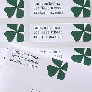 Shamrock Return Address Labels