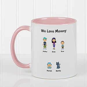 Character Collection Personalized Coffee Mug 11oz.- Pink