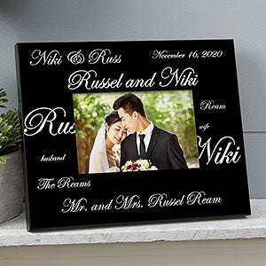 Personalized Wedding Picture Frames - Mr and Mrs Collection