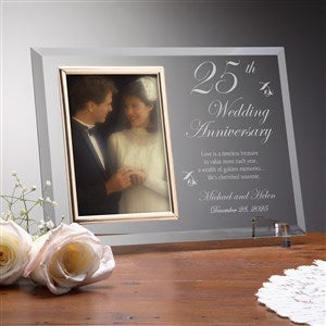 Personalized Glass Anniversary Picture Frames - Reflections - 7036