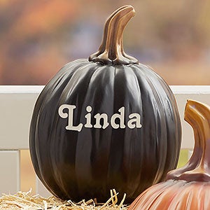 Decorative Fall Personalized Pumpkins - Small