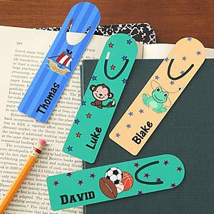 Kids Designs Personalized Boys Bookmarks