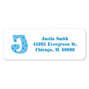 Personalized Kids Address Labels - Alphabet Name - 1 set of 60