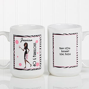 Birthday Girl Personalized Coffee Mug 15oz.- White