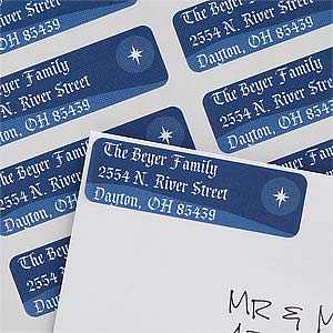 Silent Night Return Address Labels