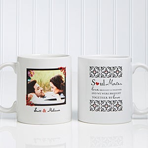 Soul Mates Personalized Photo Coffee Mug 11 oz.- White