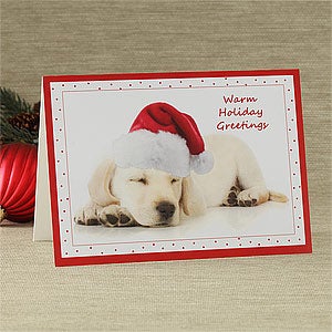 Santa's Little Helper Personalized Greeting Card