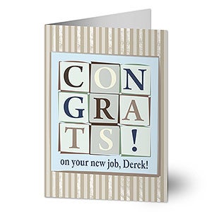 Personalized Congratulations Greeting Cards