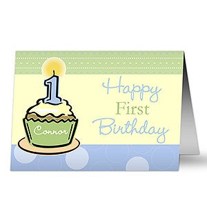 Personalized Birthday Cards for Boys - Baby's First Birthday