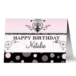 Girls Personalized Birthday Cards