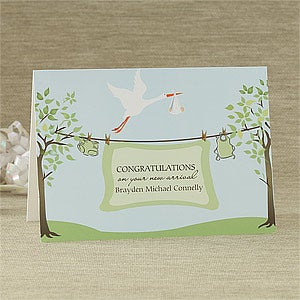 New Arrival Personalized Greeting Card